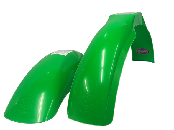 MX Front fender and MX rear fender Kawasaki Green