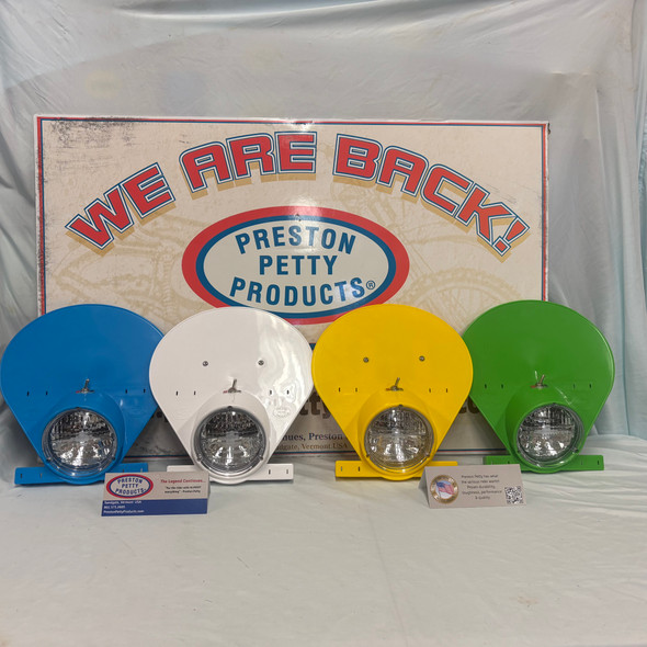 Color options Yamaha blue,Kawasaki green,White and Suzuki yellow