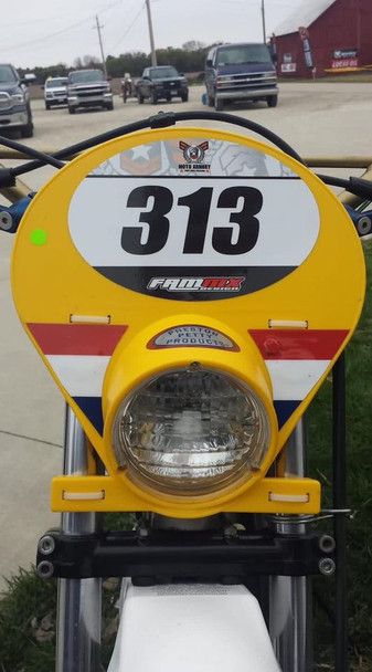 Headlight Number Plate Assembly-Yellow