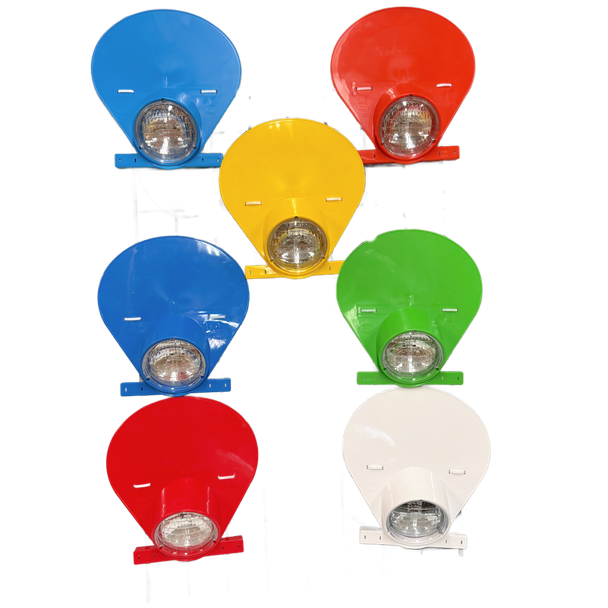 top left Yamaha IT Blue, top right can am qualifier orange, Suzuki yellow, middle row left Bultaco blue, Kawasaki green, Honda red and white