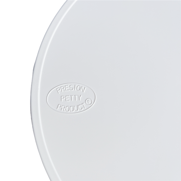 Oval Motocross Number Plate - White