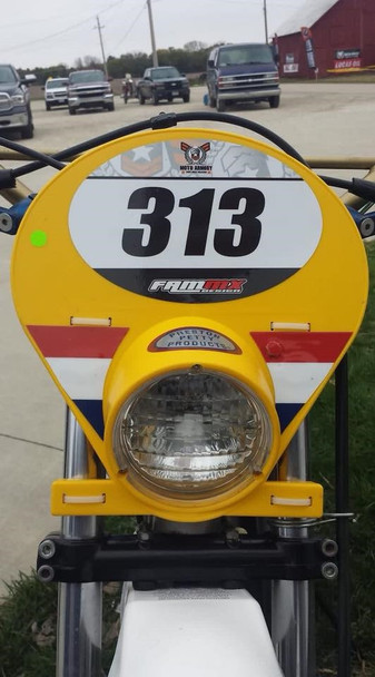 Headlight Number Plate Assembly-Yellow