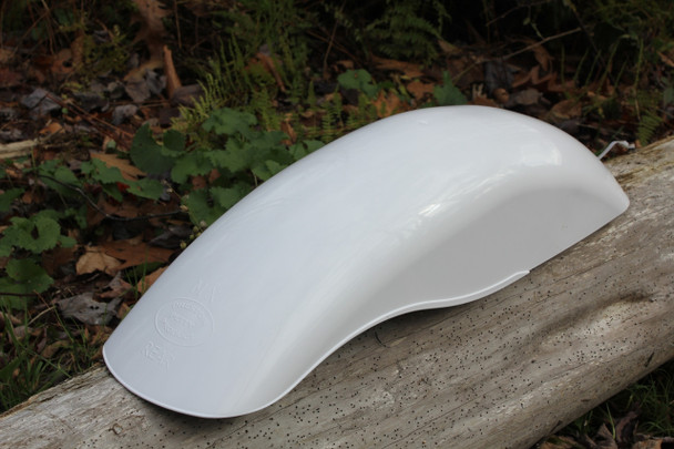 Battery powered LED Yellow headlight, Dark Orange MX rear fender and LED Enduro Taillight assembly