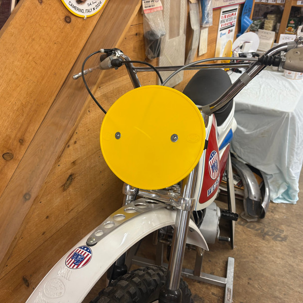 Oval Motocross Number Plate with fork standoff's