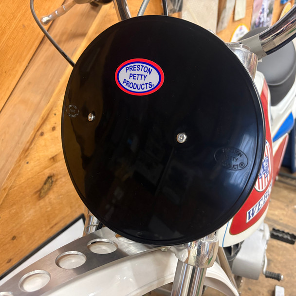 Oval Motocross Number Plate with fork standoff's