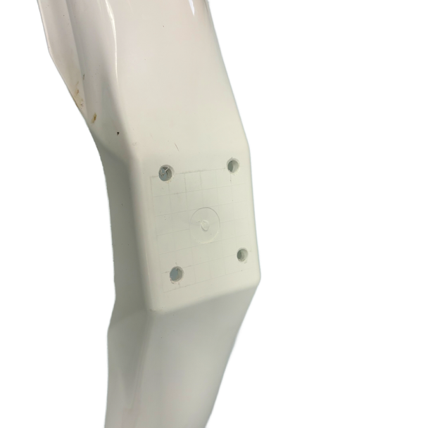 MX Front Fender - pre-drilled- white-never used