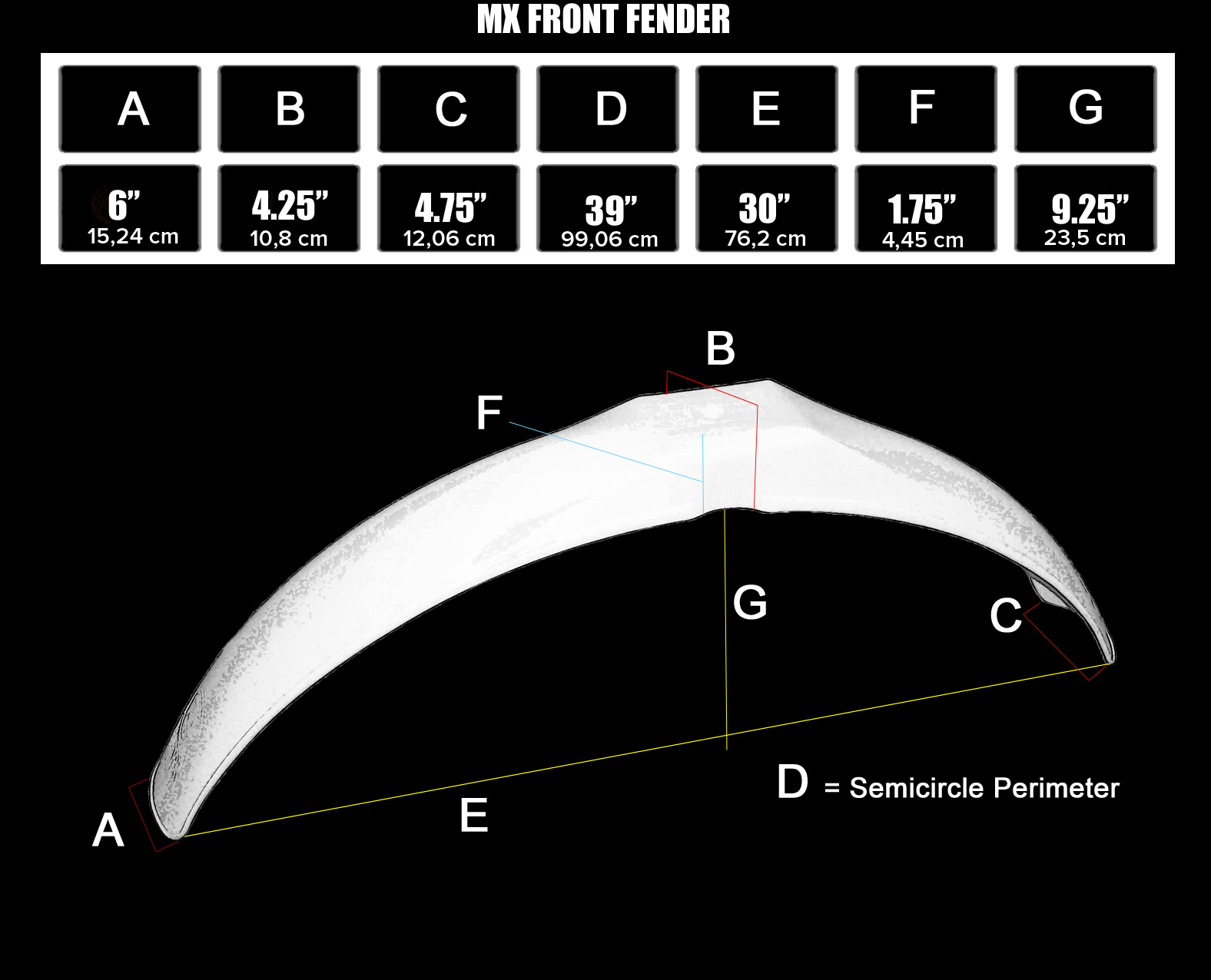 MX Front Fender