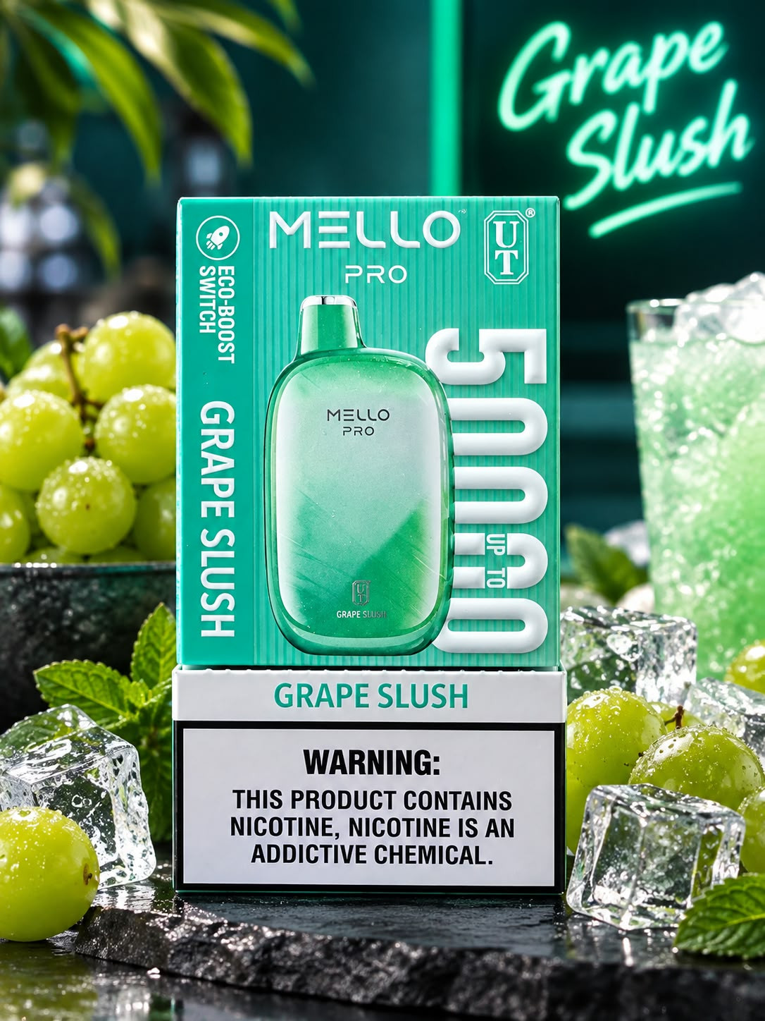 FLUM FLOAT Mello Pro 50,000 -  Grape Slush