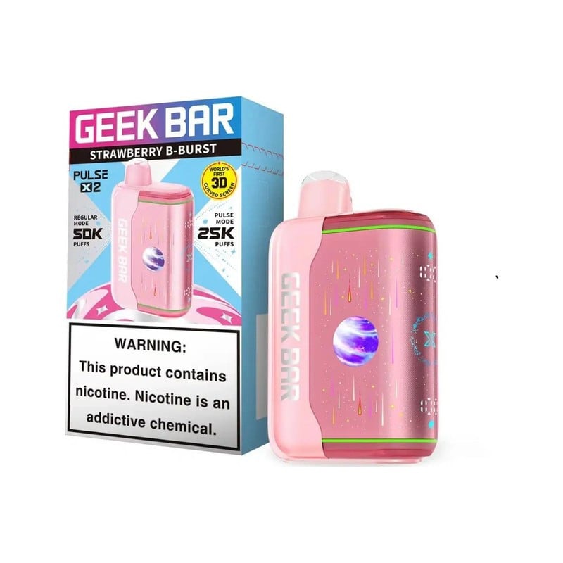 Geek Bar Pulse X2 Disposable | Strawberry B-Burst