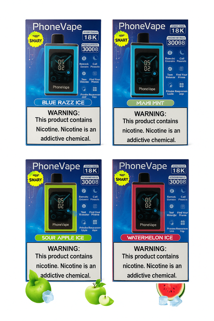 PhoneVape 30K Puffs Disposable Smart Vape | 18K Pulse Mode | World’s First Smart Phone Vape