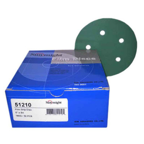Sunmight 51210 5 inch 180G Velcro Film Disc