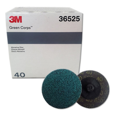 3M 36525, 2 inch, 40 Grit, Roloc Grinding Discs