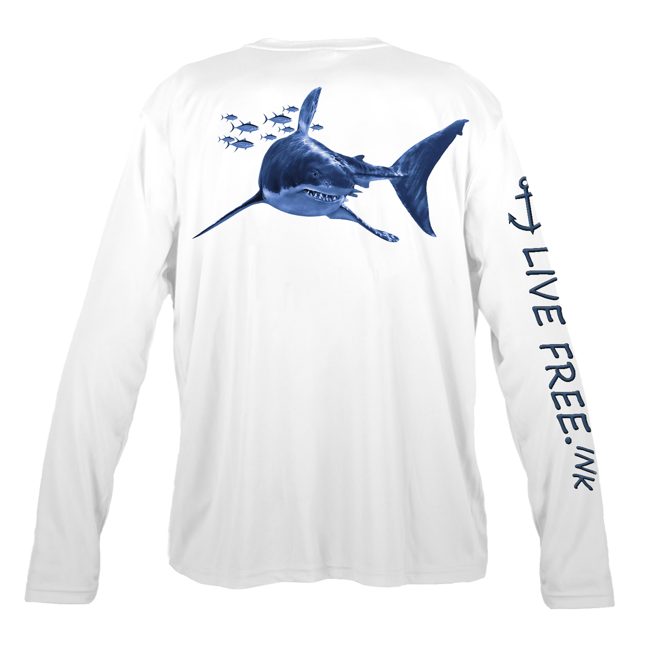 Fish On! Performance Long Sleeve Sun Shirt x Large / Tropical Water