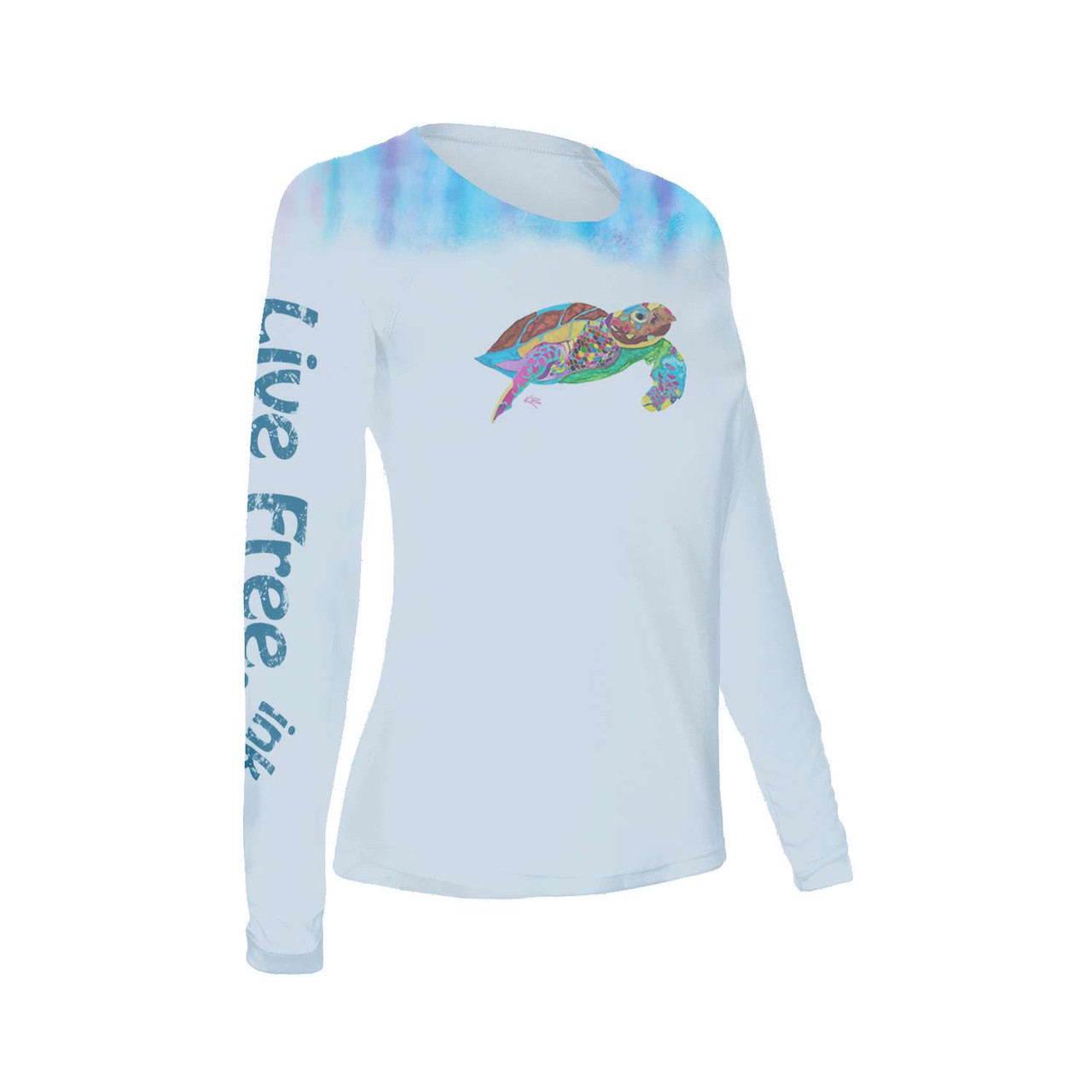 Turtle Time Water Fall Women's Solar Performance Long-Sleeve