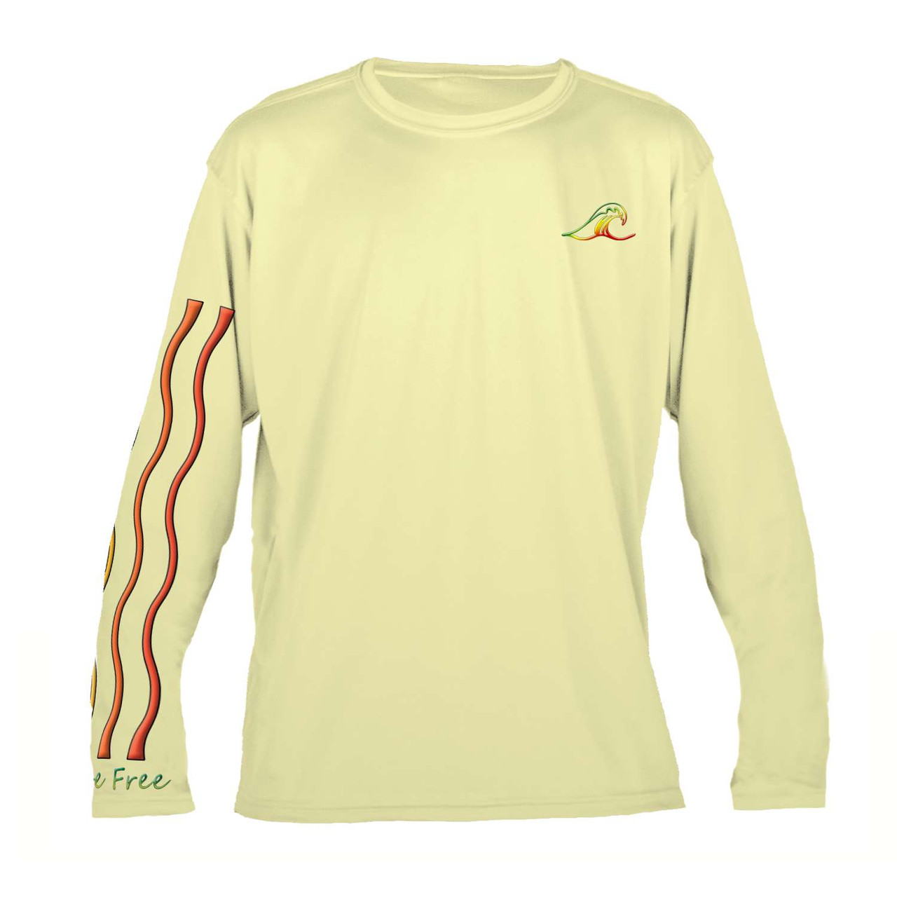 Biking Skeleton Rasta Men's Solar Performance Long-Sleeve