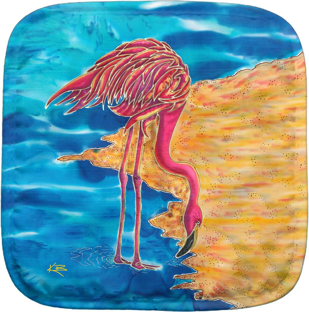 Live Free .Ink Flamingo Potholder