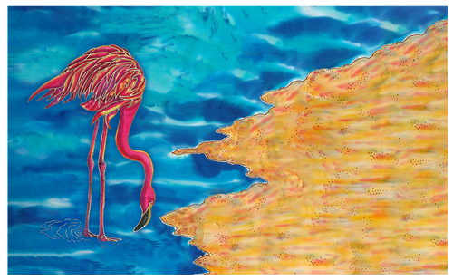 Flamingo  mat 30X18