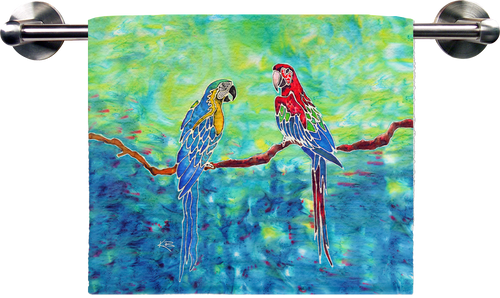 Double Parrots on Bar