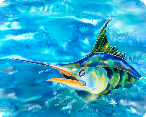 Splash The Marlin cutting board