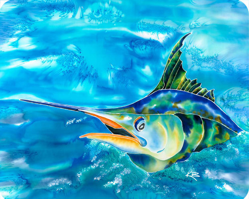 Splash The Marlin 12 x 15 Cutting Board