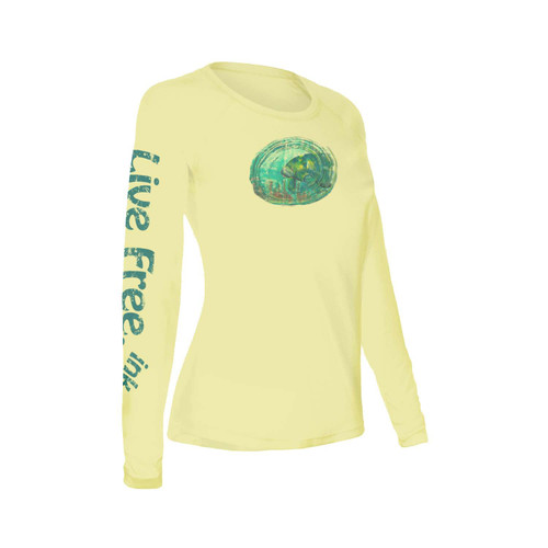 Mo the Manatee Women's Long-Sleeve Solar Performance Shirt