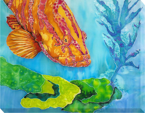 Grouper in the Green Canvas Print