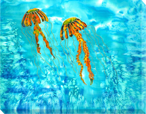 Jellyfish Stroll Canvas Print