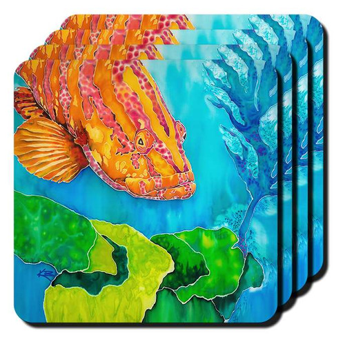 Grouper in the Green Coaster Set