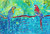 Double Parrots placemat