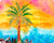 Sherbert Palm 12 x 15 Cutting Board