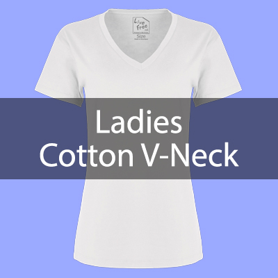 Ladies Cotton V-Neck