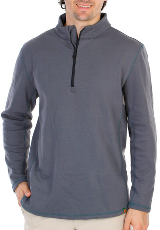 Bealls - Men's Solid Quarter Zip Fleece Pullover ||PB107112386003||