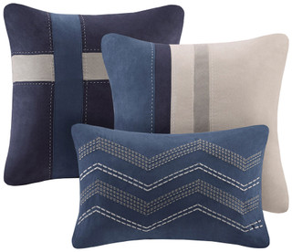 Thumbnail 8: Madison Park Madison Park Palisades Blue 7-pc. Comforter Set 
