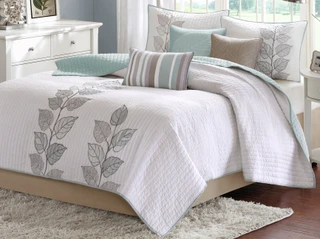 Thumbnail 3: Madison Park Madison Park Caelie Blue 6-pc. Coverlet Set 