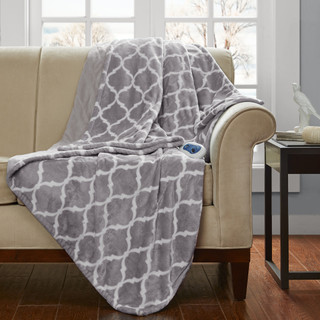 Thumbnail 4: Beautyrest Beautyrest Oversized Ogee Heated Throw 