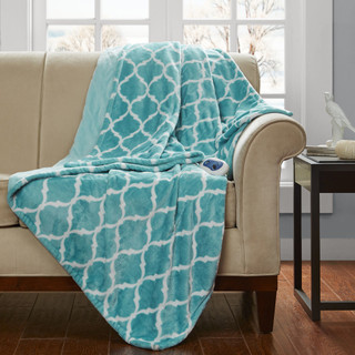 Thumbnail 4: Beautyrest Beautyrest Oversized Ogee Heated Throw 
