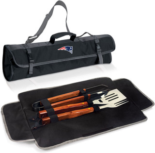 Thumbnail 4: New England Patriots New England Patriots NFL 3-pc. BBQ Tool Set 