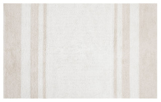 Thumbnail 1: Madison Park Madison Park Spa Cotton Striped Reversible Bath Rug 