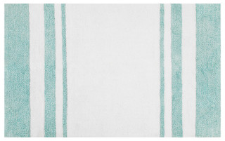 Thumbnail 3: Madison Park Madison Park Spa Cotton Striped Reversible Bath Rug 