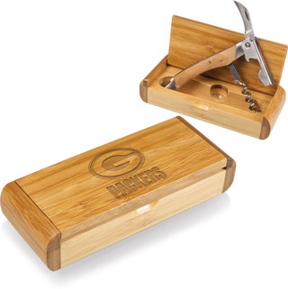 Thumbnail 4: Green Bay Packers Green Bay Packers Elan Corkscrew Box by Picnic Time 