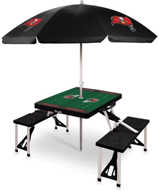 Thumbnail 2: Tampa Bay Buccaneers Tampa Bay Buccaneers NFL Picnic Table and Umbrella 