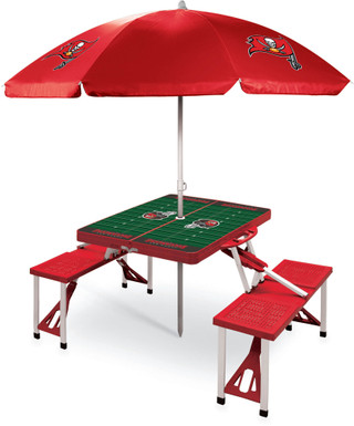 Thumbnail 2: Tampa Bay Buccaneers Tampa Bay Buccaneers NFL Picnic Table and Umbrella 
