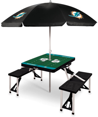 Thumbnail 2: Miami Dolphins Miami Dolphins NFL Picnic Table and Umbrella 