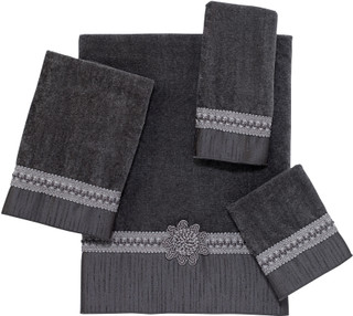 Thumbnail 4: AVANTI Avanti Granite Braided Cuff Towel Collection 