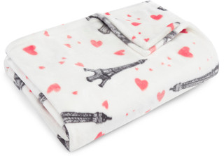 Thumbnail 2: Betsey Johnson Betsey Johnson Paris Love Ultra Soft Plush Throw 