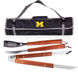 Thumbnail 2: Michigan Wolverines Michigan Wolverines NCAA  3-pc. BBQ Tool Set  