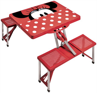 Thumbnail 2: Picnic Time Picnic Time Minnie Mouse Picnic Table Sport Folding Table 