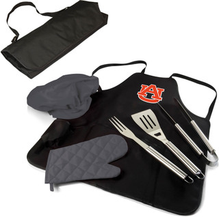 Thumbnail 4: Auburn NCAA Auburn Tigers BBQ Apron Tote Pro by Picnic Time 