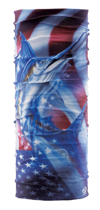 Thumbnail 2: Flying Fisherman Flying Fisherman Mens American Pride Sunbandit Face Mask 