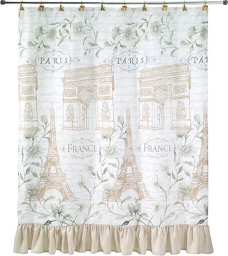 Thumbnail 2: AVANTI Avanti Paris Botanique Shower Curtain 